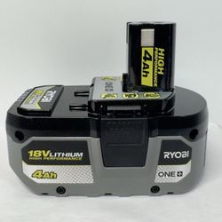 Ryobi One+ 4Ah  18V Lithium-ion High Performance Battery PBP004