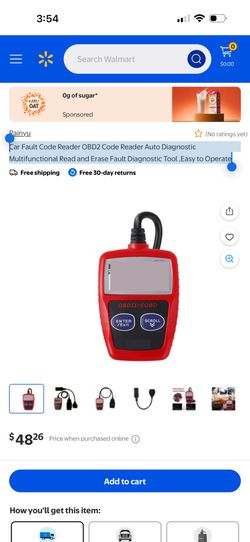 Car Fault Code Reader OBD2 Code Reader Auto Diagnostic Multifunctional Read and Erase Fault Diagnostic Tool ,Easy to Operate
