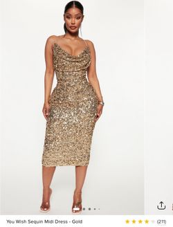 Sequin Midi Dress