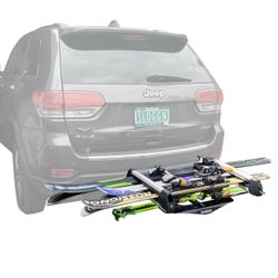 Sloggn Hitch-Mounted Ski Rack