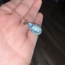 Labradorite Turtle Necklace 