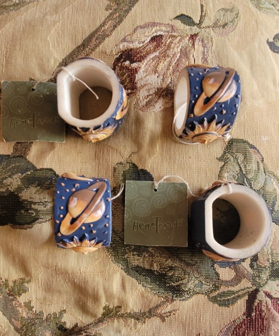 Set of 4 Celestial Napkin Holders