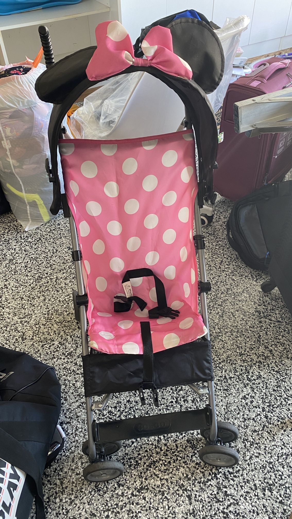 Disney Baby Character Umbrella Stroller, Eye-catching, Fun, 3D Stroller, Minnie Play All Day