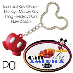 Icon Ball Key Chain - Disney - Mickey Key Ring - Mickey Pant New 85627