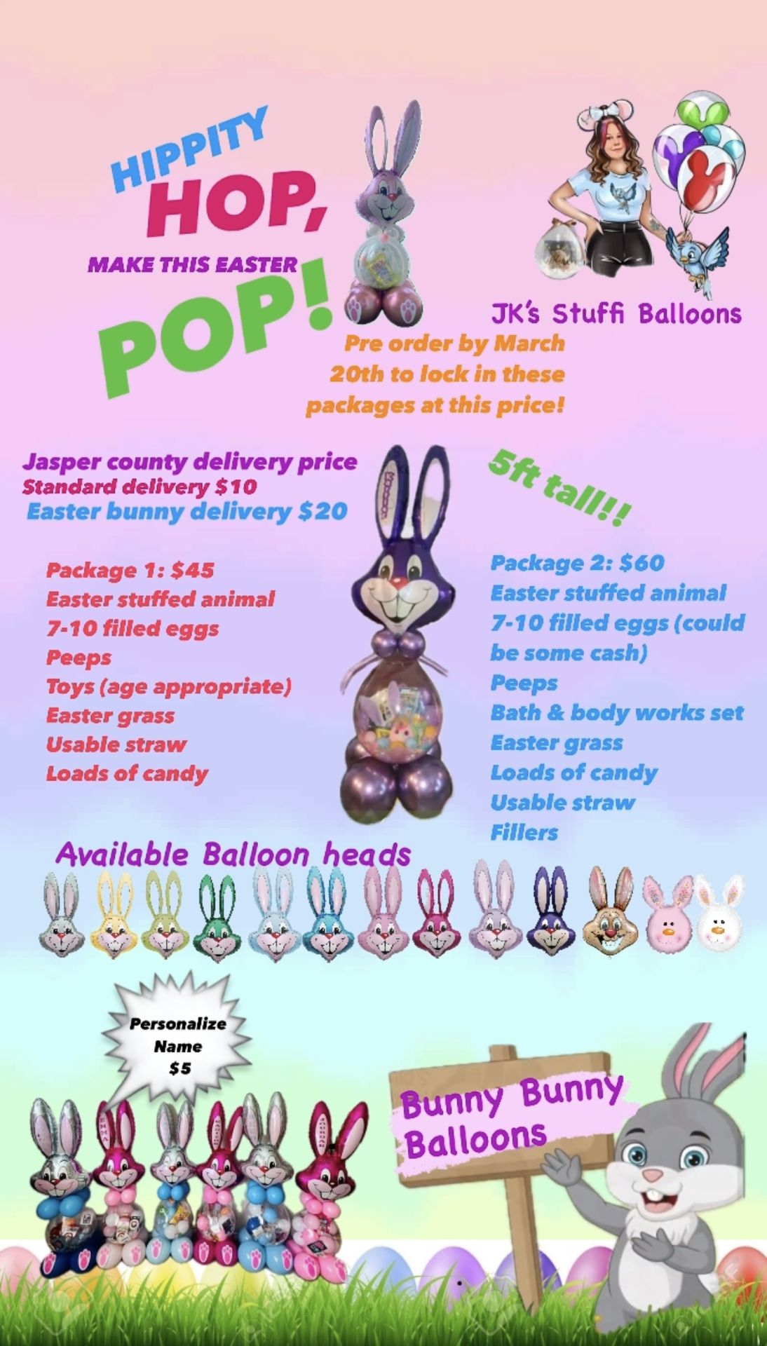 5ft Bunny’s For Easter
