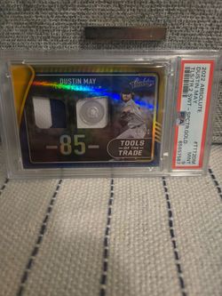 2022 Absolute Dustin May Tools of the Trade Spectrum Gold PSA 9