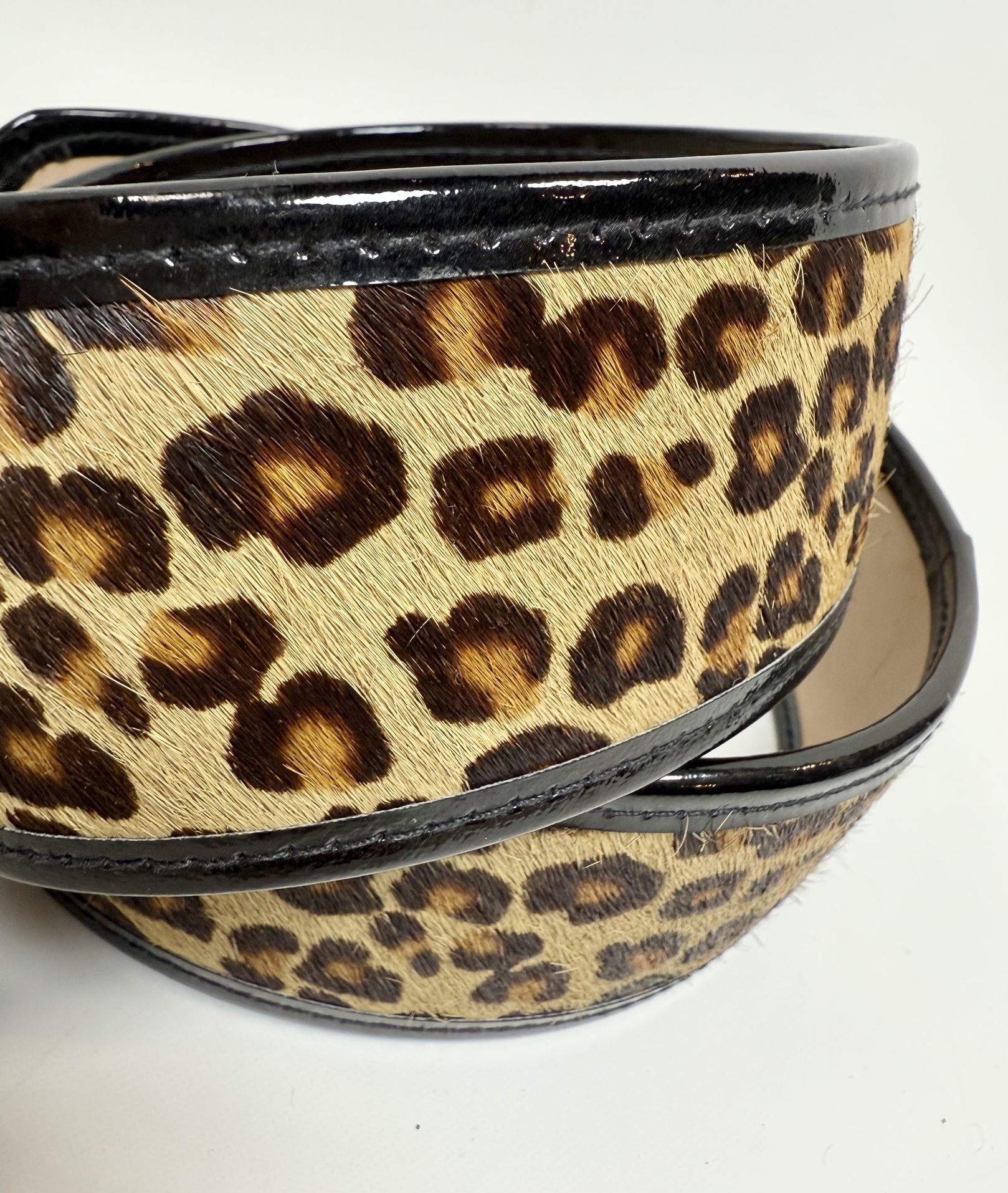 Gerard Darel Leopard Pony Hair Belt $450 size S Gerard Darel Leopard Pony Hair Belt $450 size S Jewelry  main image 2