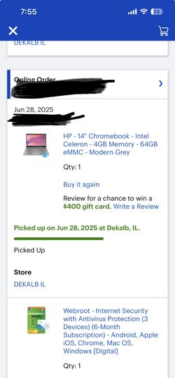 HP 14” Chromebook