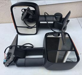 Chevrolet Silverado Tahoe Suburban Avalanche Gmc Sierra Yukon Cadillac Escalade Tow Mirrors Espejos Retrovisores Chevy 03-06