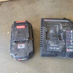 Drill Charger W Battery Porter Cable 20$