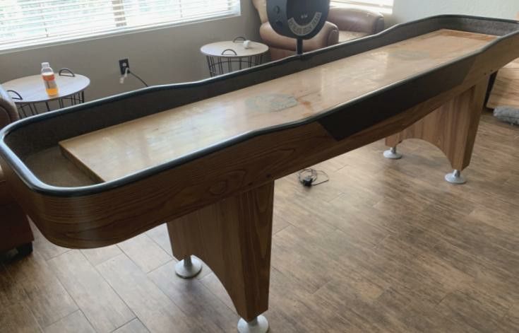 Champion Qualifier 9 foot Shuffleboard with Scoreboard