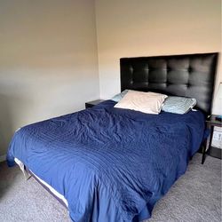 Queen Mattress Set with Metal Bedframe 