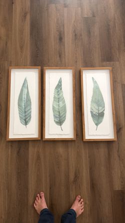 3 leaf painting set