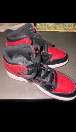 Air Jordan 1 Mid Red/Black Size 5.5- No Laces or best offer