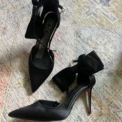 Express Ankle Bow Heels 