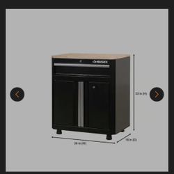 Husky 1 Drawer 2 Door Gararge Cabinet 