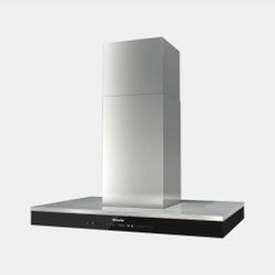 Miele 36 Inch Island Decor Hood Stainless Steel Puristic Version DA 6698 DSS