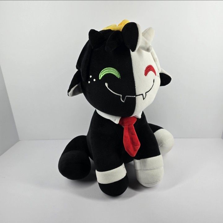 Youtooz Ranboo Sit Plush 14" Stuffed Animal Black White Cartoon Character