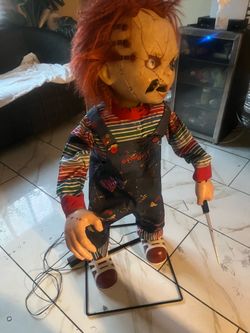 3.5 Ft Animated Chucky Doll Decoration
