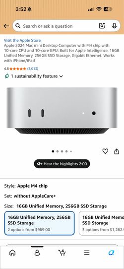 Mac mini M4 16GB/256GB + Full Setup Available — 34” Monitor, MX Keyboard/Mouse, Dock & 1TB SSD