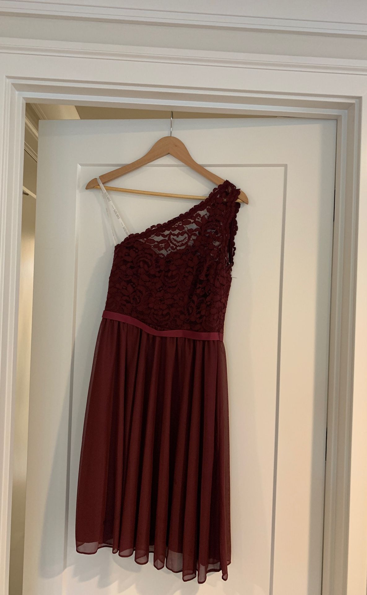 David’s Bridal Dress - Style / F15711 - Color / Wine - Size / 4