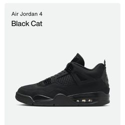( 100% Authentic ) Air Jordan 4 Black Cat ( 2025 ) Size 11.0