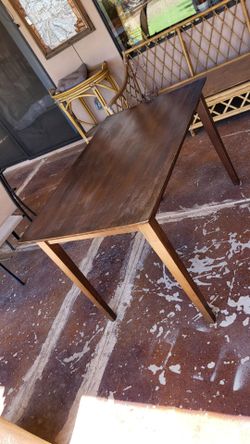 Dark Wood Rectangular Dining Table