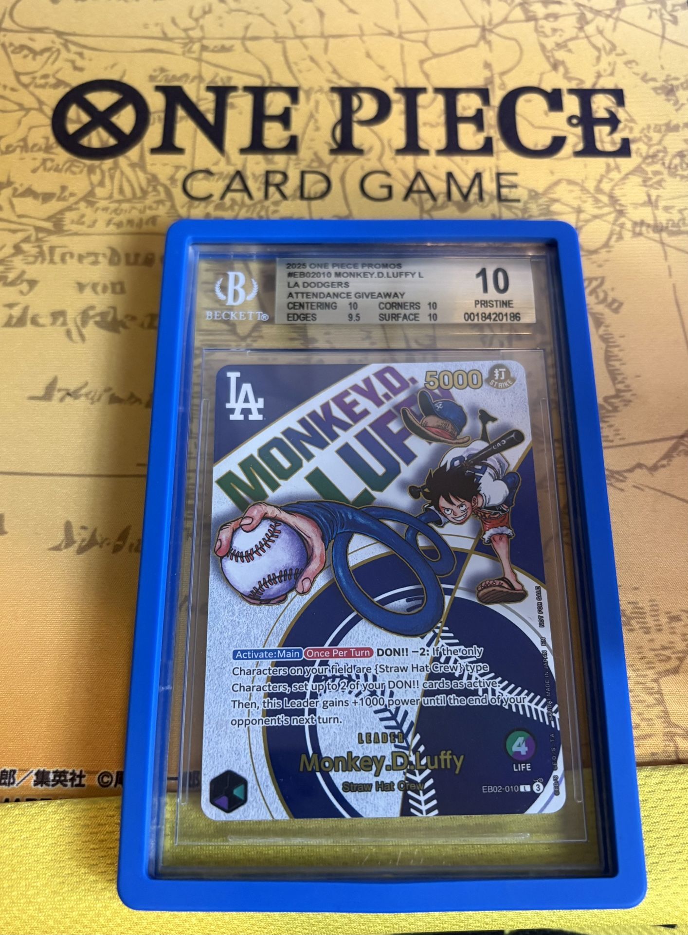 GBS 10 Dodger luffy Card One Piece