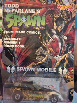 Todd McFarlane Spawn Mobile Hot Wheels Sealed Mattel Die Cast Metal Car