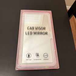 Pink Car Visor LED Mirror - Brand New