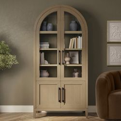 Aspen 80" Bookcase — Light Brown