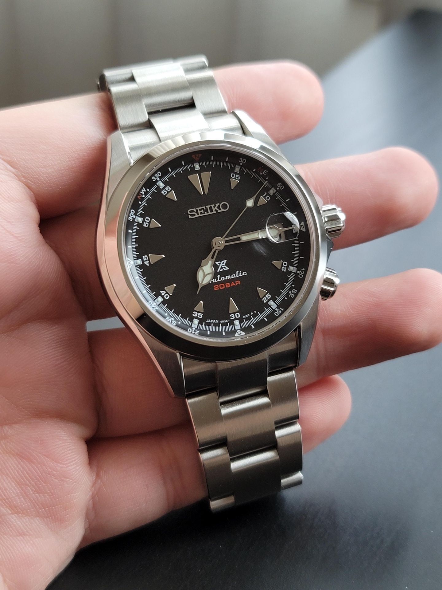 ✅🔥BRAND NEW* Seiko Men's Prospex Alpinist Automatic Black Dial Watch Size 39.5mm