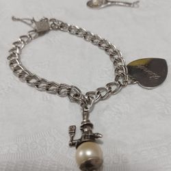 Sterling Silver Charm Bracelet 