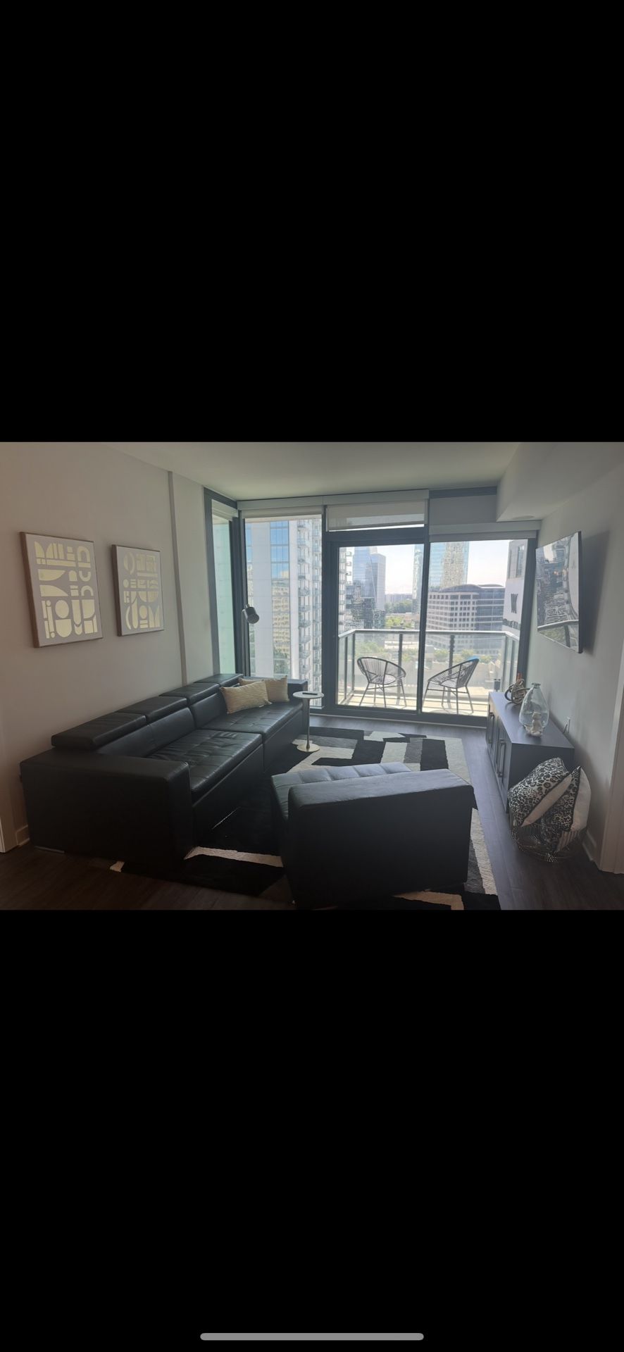 Modern And Stylish Leather Sectional For sale!