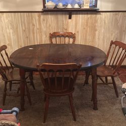 Table And 4 Chairs 