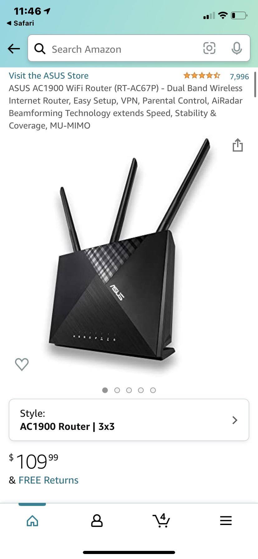 Router Asus Wifi  Personal Cellport