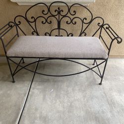 Iron Bench W/removable Seat