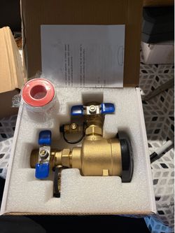 3/4" Pressure Vacuum Breaker Assembly Brass Irrigation Backflow Preventer Valve 400 PSI Max Thickened Brass Backflow Preventer for Non-Potable Systems