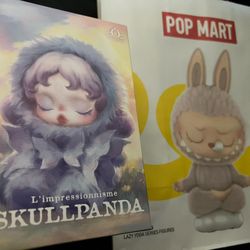 SKULLPANDA L'impressionnisme Series Plush Doll Keychain 