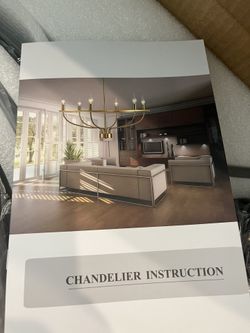 32” Black Chandelier— New!!!