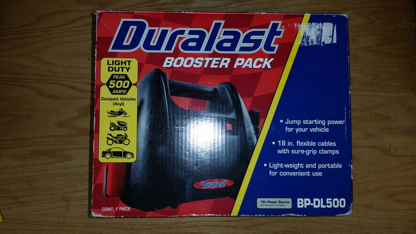 Duralast Light Duty Peak 500 Amps Booster Pack BP-DL500
