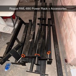 Rogue RML-690 Power Rack, Accessories, 320 Lbs Bumper Plates