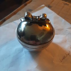 Metal Pill Or Trinket Box 
