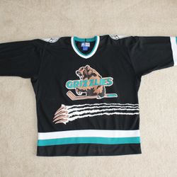 Vintage Utah Grizzlies IHL Starter Jersey Men Size Large