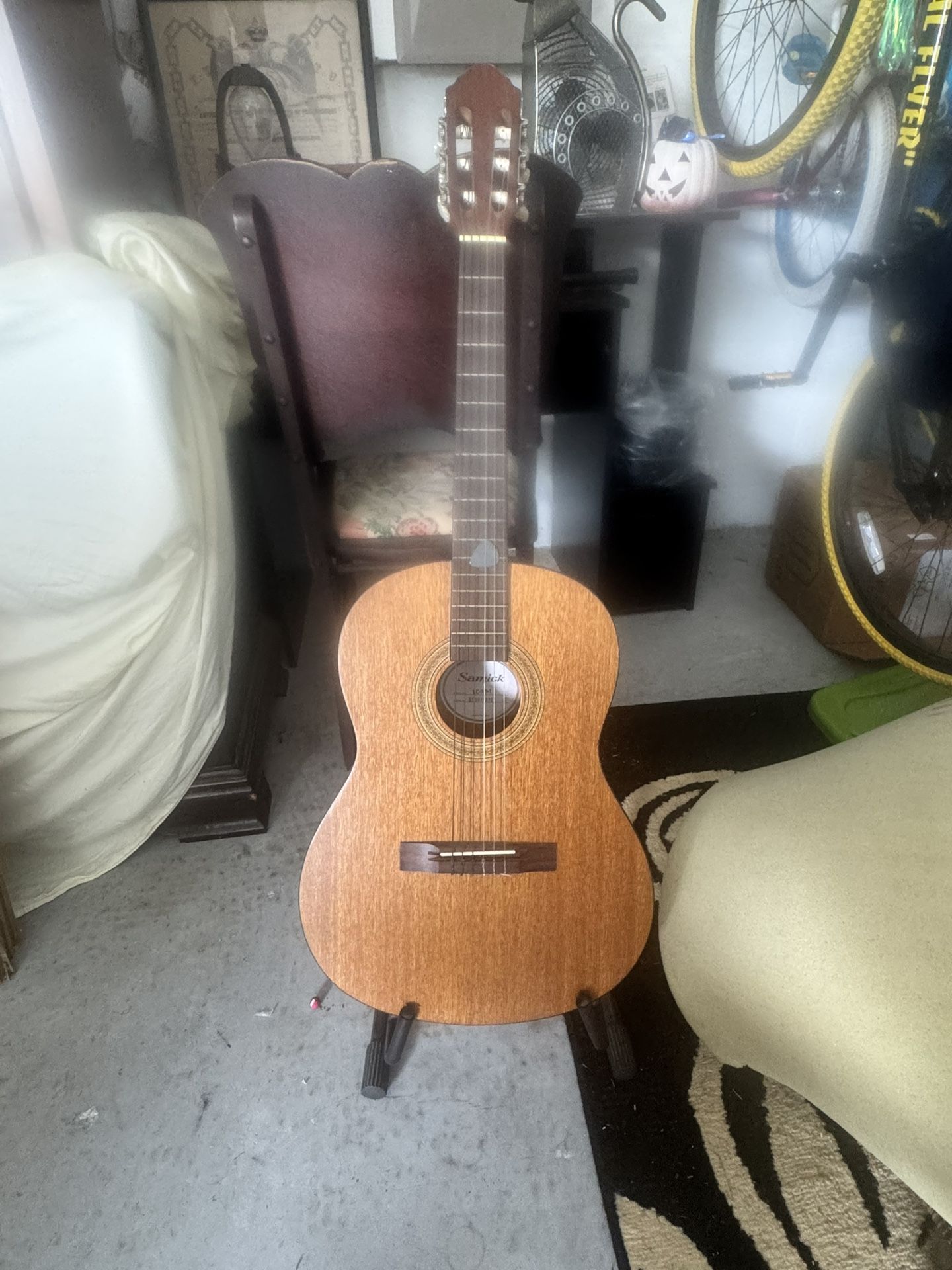 Guitar With A Stand
