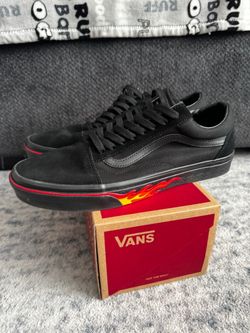 Vans Old Skool Black Flame Sneakers