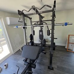 Smith Machine 2001 | Multi-Use Adj Bench | Gym Equipment | Fitness | Squat Rack | Excercise |🔴WEIGHTS AND BARBELL SOLD SEPARATELY 🔴 FREE DELIVERY 🚚