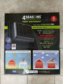 4 Seasons Solar Powered Vents