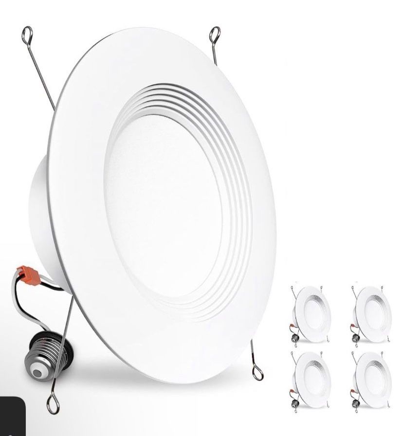 4 Pack  6” 3CCT LED Recessed Lighting