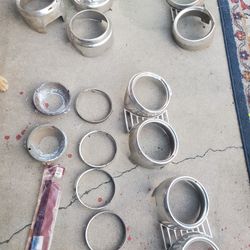 61 Impala Headlight Bezels Original Buckets Take All